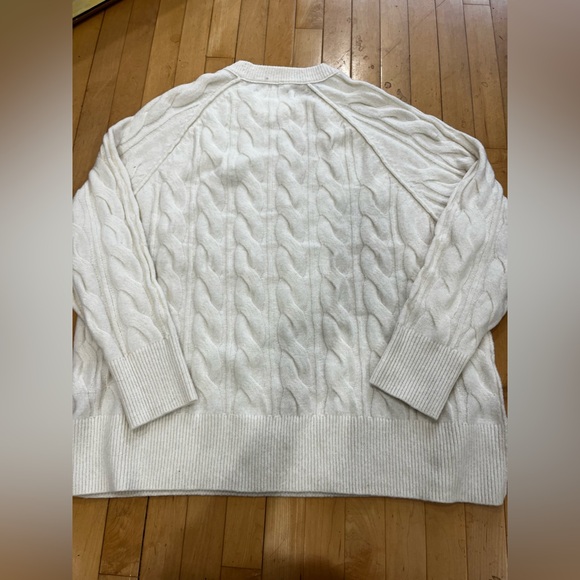 Aerie Cream Cable Knit Sweater - Picture 4 of 4